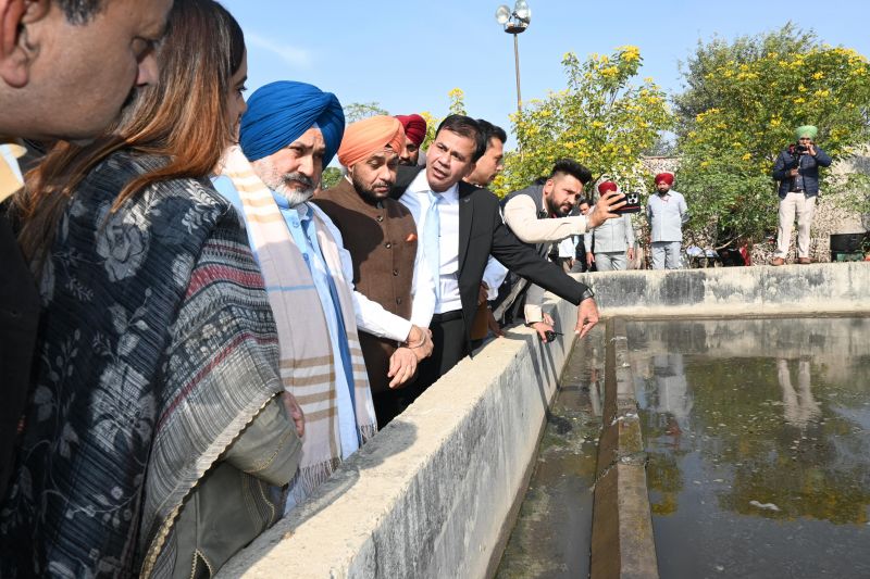 Chetan Singh Jauramajra lays foundation stone of Punjab's largest treated water irrigation project in Moga