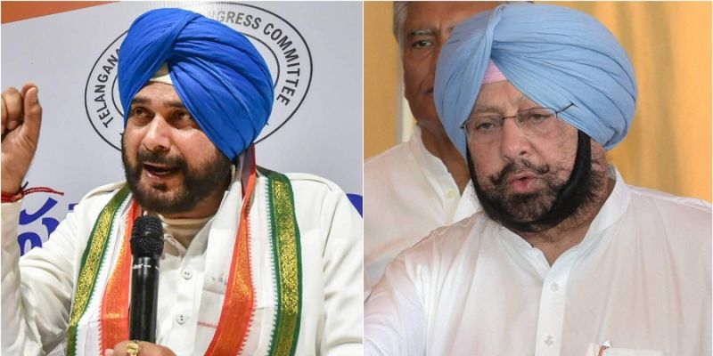 Navjot Sidhu, Captain Amarinder Singh 