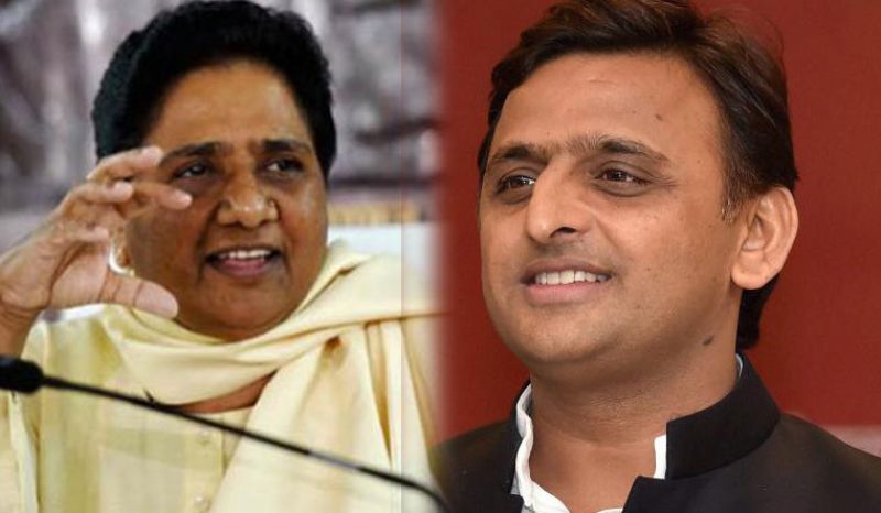  Akhilesh Yadav and Mayawati