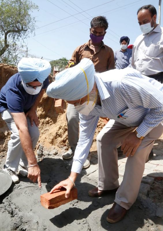 PAU VC LAYS FOUNDATION STONE OF AGRO PROCESSING CENTRE