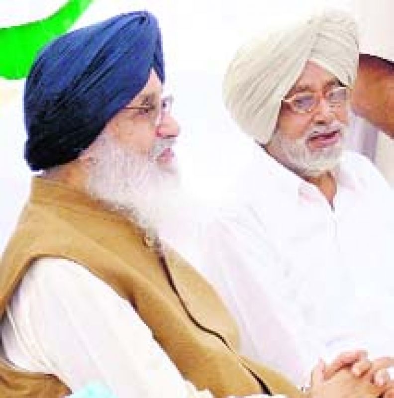 Parkash Singh Badal Gurdas Singh Badal