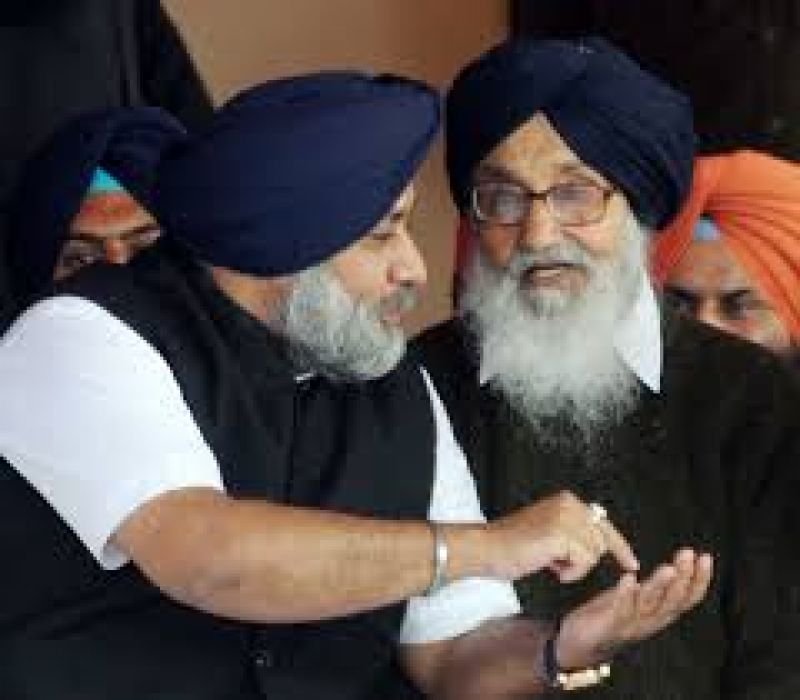 Sukhbir Badal and Parkash Singh Badal Sukhbir Badal and Parkash Singh Badal