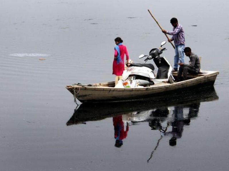 crossing the Sutlej river