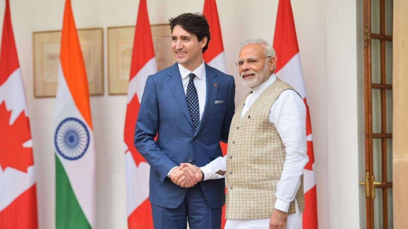 Justin Trudeau and PM Modi