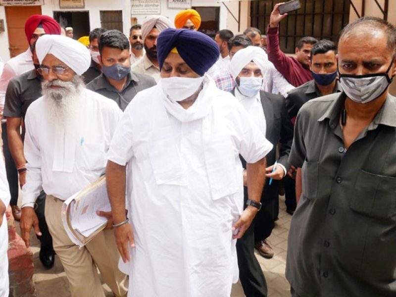 Sukhbir Badal Appears In Hoshiarpur Court