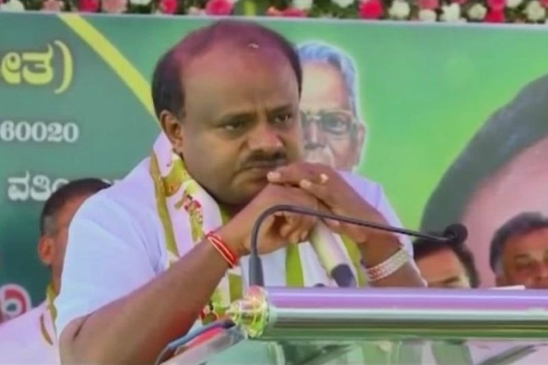 Kumaraswamy Breaks Down at Bengaluru