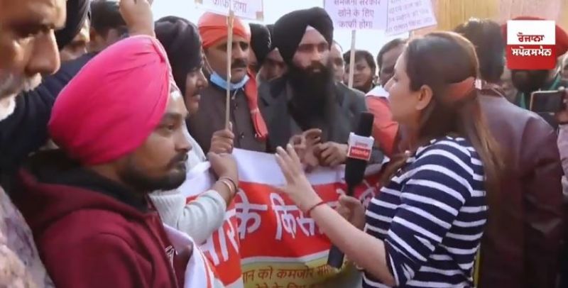 Gujarat farmer at Delhi Protest 