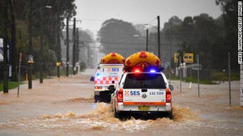  Extreme levels of flood danger were announced in at least seven places on Australia's east coast