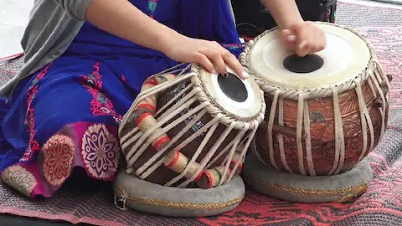 Now women  can also play the tabla  Now women  can also play the tabla