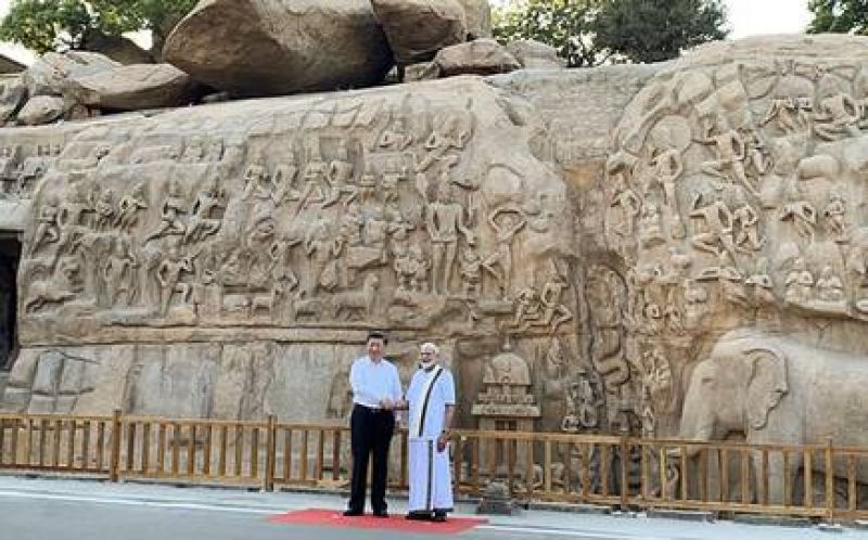 Narendra Modi-Xi Jinping meet in Chennai Narendra Modi-Xi Jinping meet in Chennai