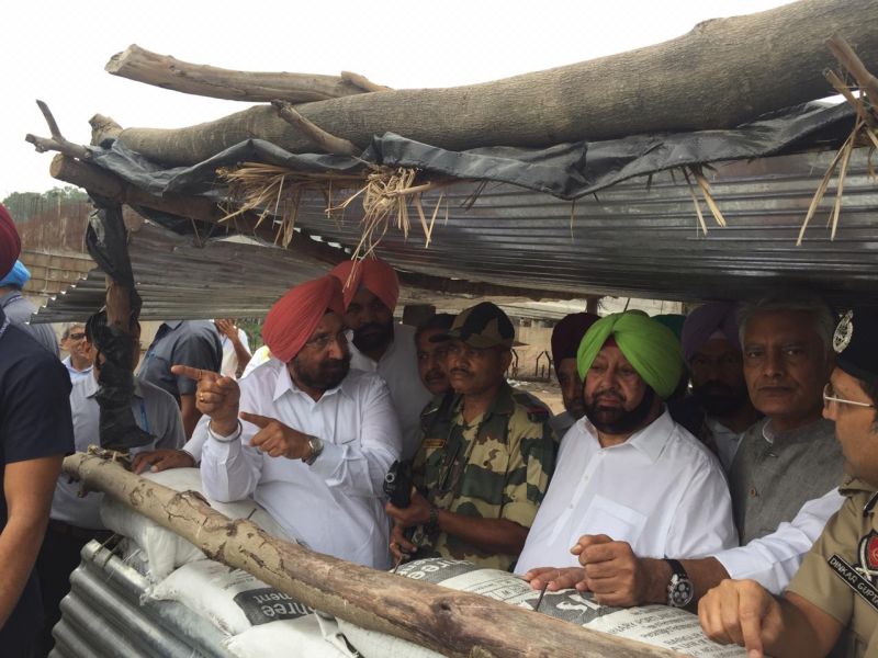 Captain Amarinder Singh review construction work