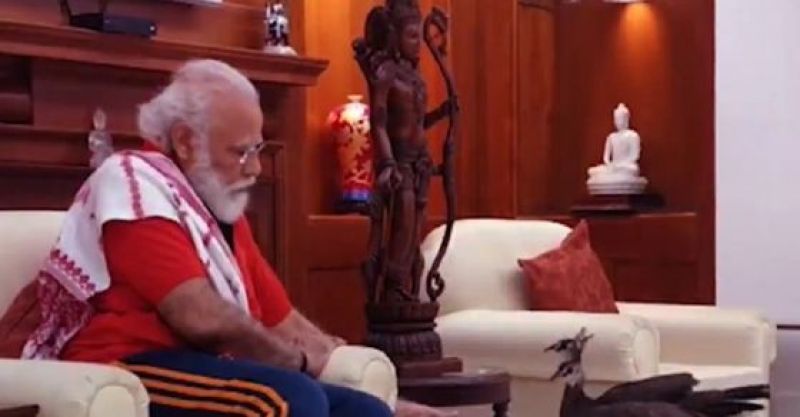 PM Modi Shares Video Of His Bond With Peacocks At His Residence PM Modi Shares Video Of His Bond With Peacocks At His Residence