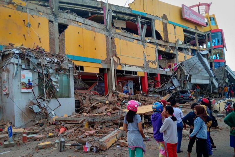  earthquake and a tsunami hit Palu