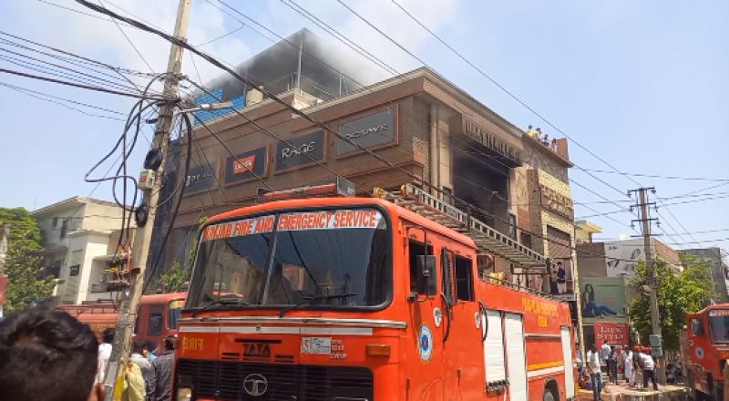 Fire At Ludhiana Showroon Fire At Ludhiana Showroon