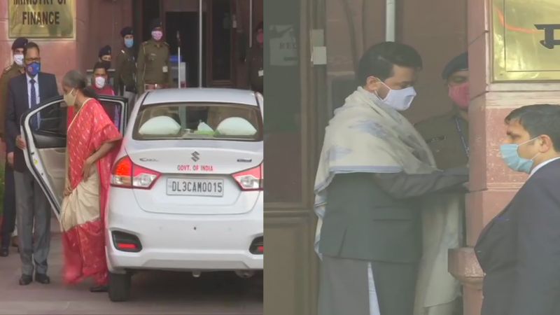 Nirmala Sitharaman and Anurag Thakur