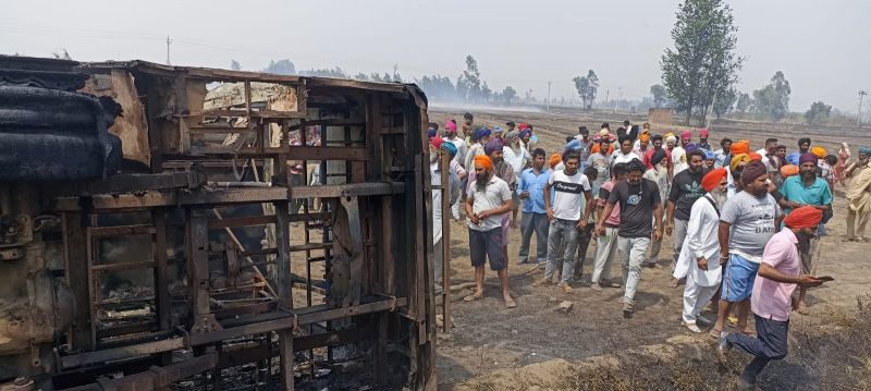 A major accident in Batala A major accident in Batala