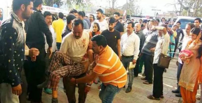 School Bus falls into gorge