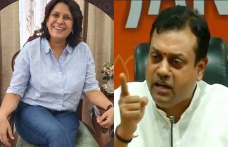 Congress leader Supriya Shrinate and BJP leader Sambit Patra 