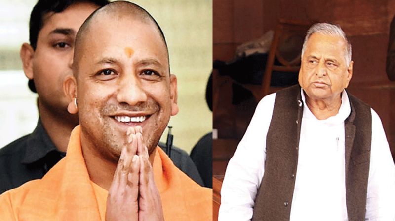 Yogi Adityanath and Mulayam Singh Yadav