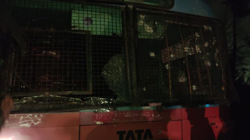 Militants target police bus on Highway near Zeewan Srinagar