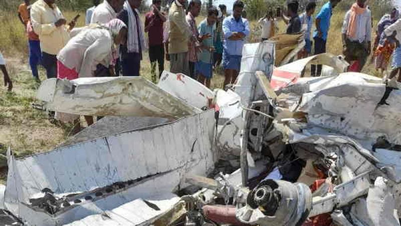 Hyderabad private flying academy helicopter crashes