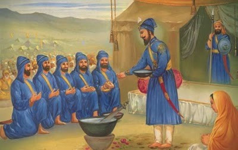 Vaisakhi - Guru Gobind Singh Ji with Panj Pyare Vaisakhi - Guru Gobind Singh Ji with Panj Pyare