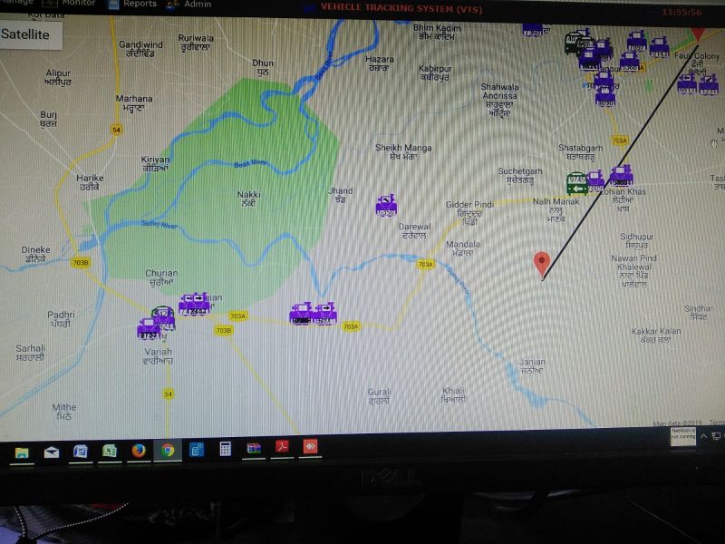  66 GPS enabled vehicles carrying the septage and sullage of all 4000 toilets unites to STPs