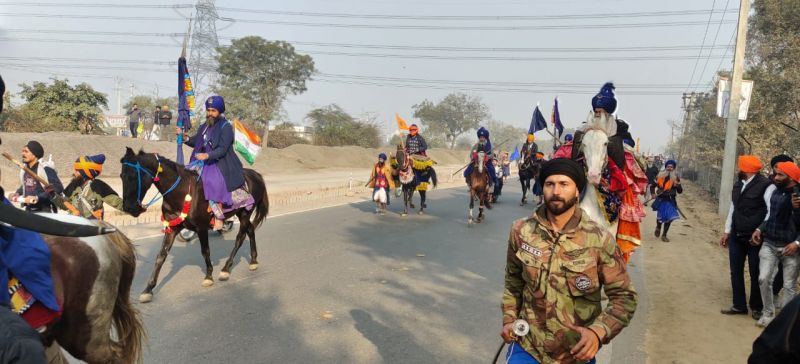 Nihang Sikhs at Farmers Tractor Parade 