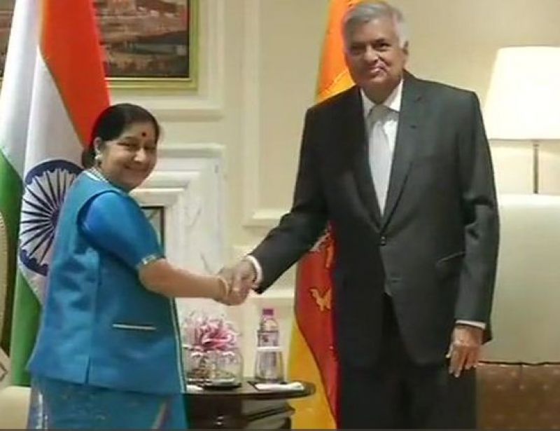 With sushma swaraj