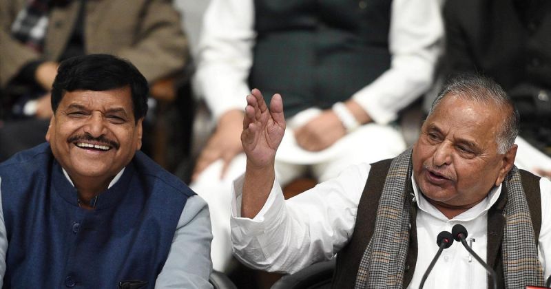 Shivpal Yadav and Mulayam 