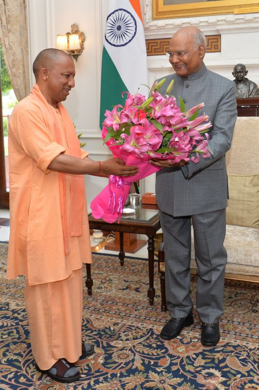 Yogi Adityanath meets President Kovind Yogi Adityanath meets President Kovind