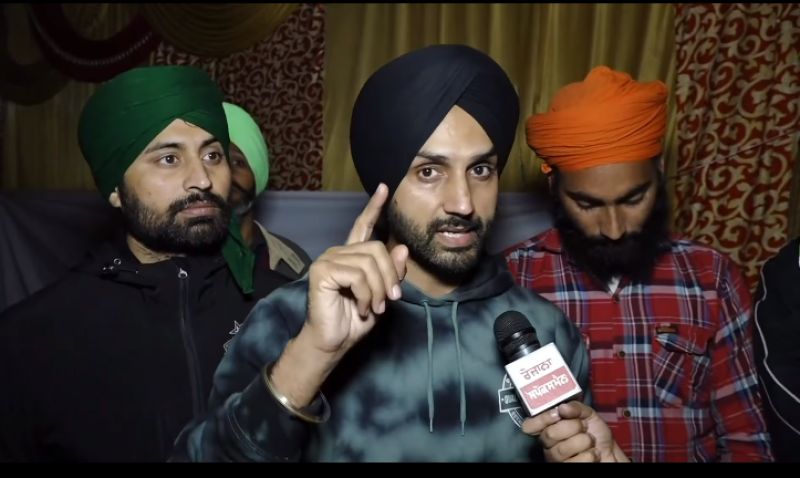 Gurjeet Singh at farmers Protest Delhi