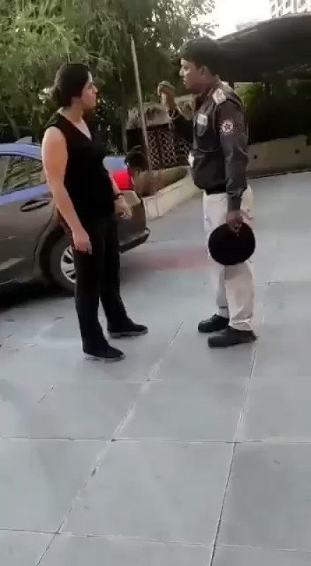  The woman who insulted the guard was sent to judicial custody for 14 days