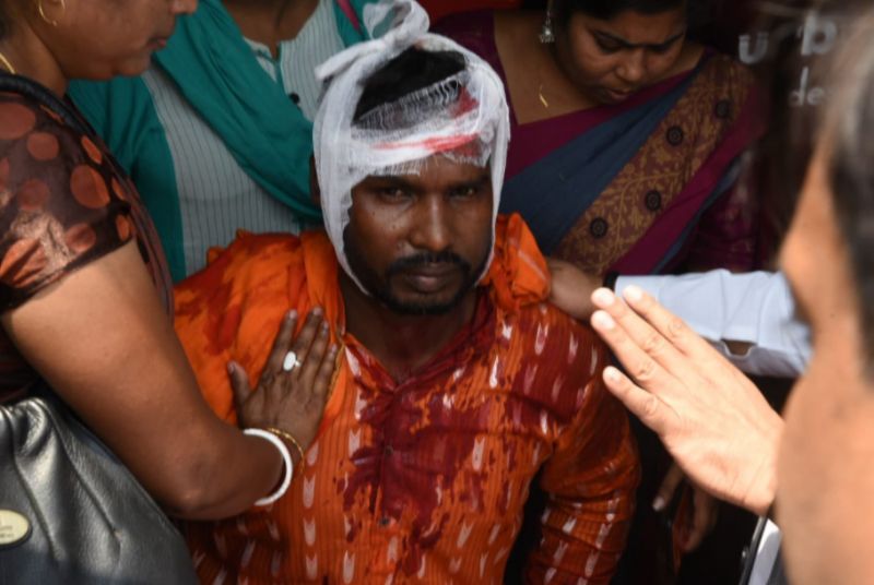 Union Minister Dharmendra Pradhan's Nandigram rally attacked