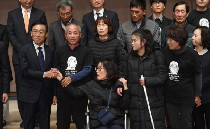 Relatives of victims of work-related diseases