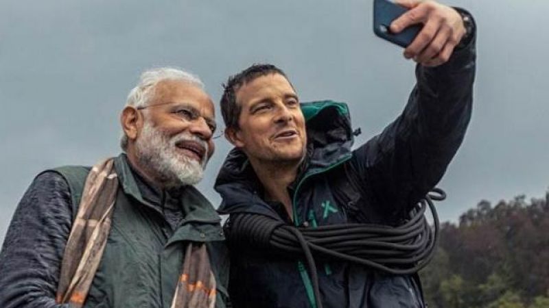PM Modi to appear in Man vs Wild Show today PM Modi to appear in Man vs Wild Show today