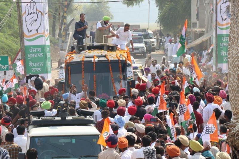 Capt Amarinder Singh road-show