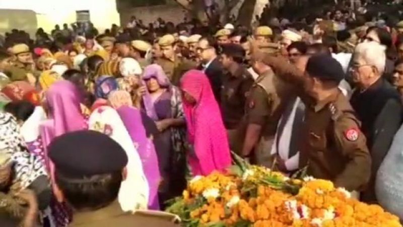 Inspector Subodh kumar singh last rites 