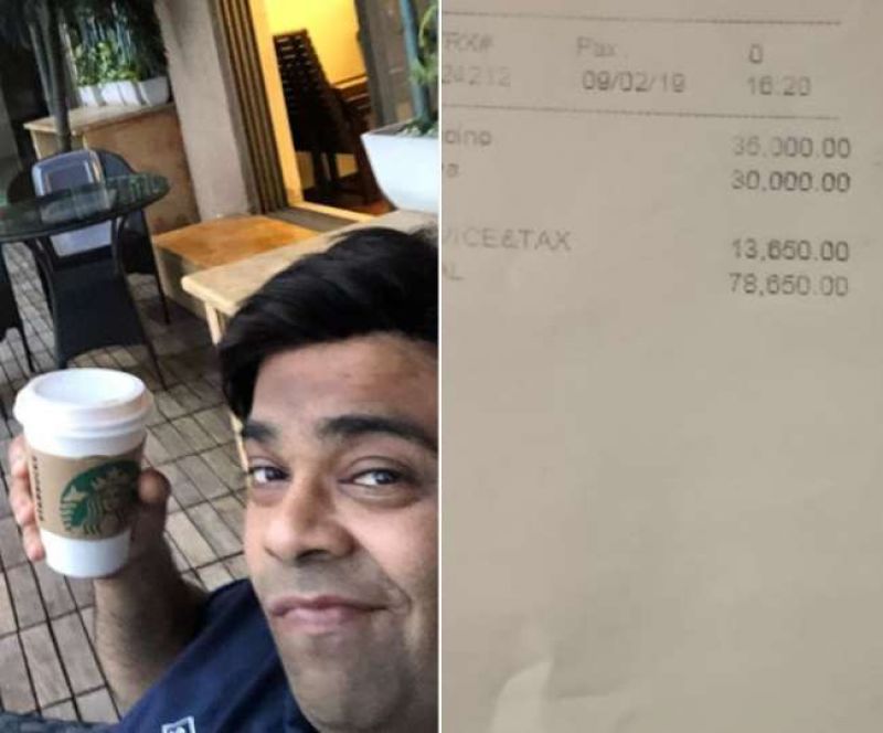 Kiku Sharda's Coffee Bill '78,650'
