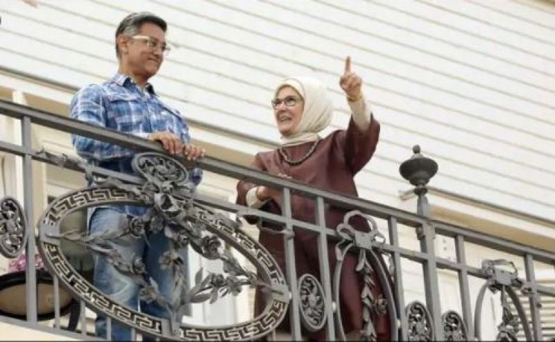 Aamir Khan and Emine Erdogan