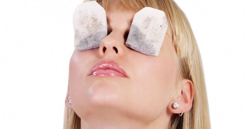 Tea Bags on eyes