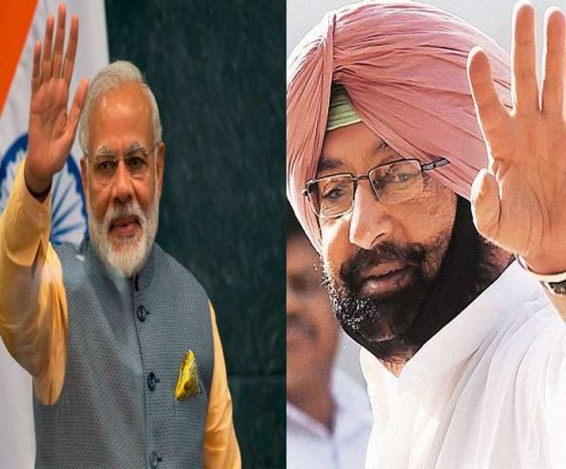 Pm modi , Captian Amrinder singh Pm modi , Captian Amrinder singh