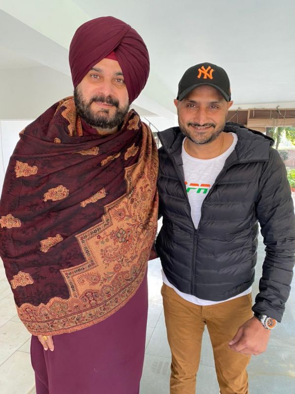 Navjot singh sidhu and Harbhajan Singh