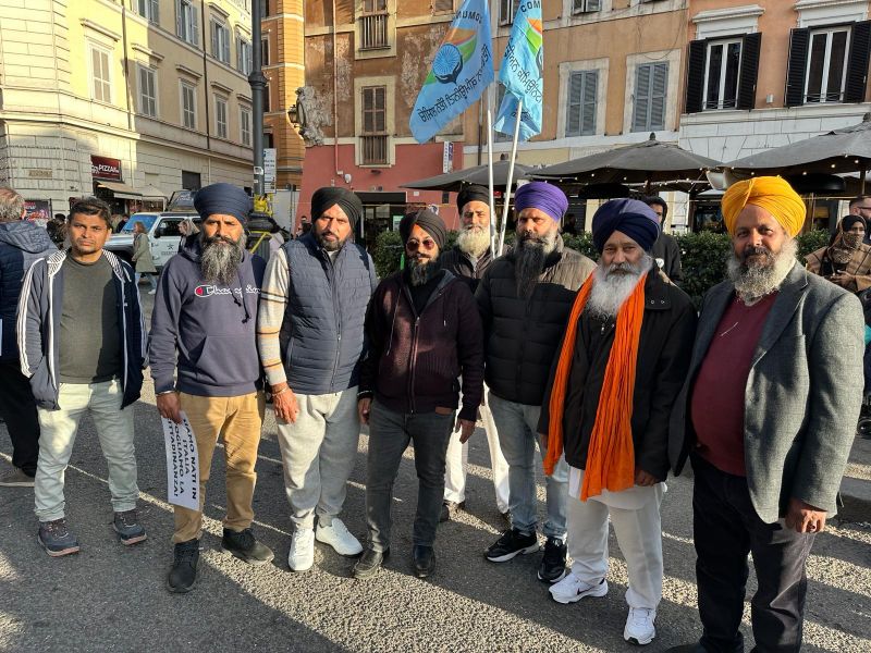 Protest in favor of immigrants in Rome