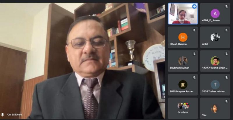 Report on Online Motivation Session by Successful Entrepreneur Col S S Khera