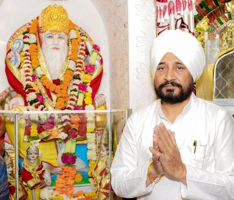 CM at Vishwakarma Temple Phagwara 