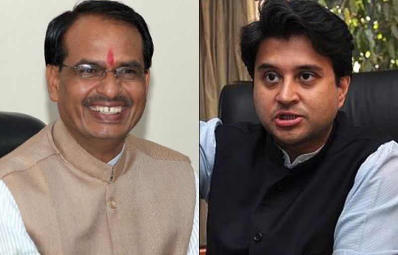 Jyotiraditya scindia and Shivraj singh 