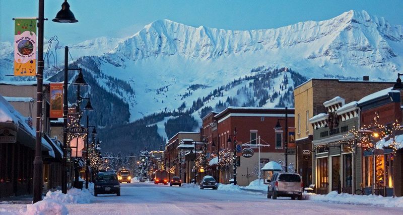 Fernie City in Canada
