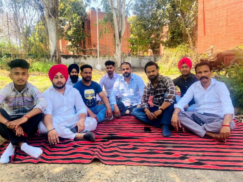 Youth Congress protest against Amit Shah at Chandigarh