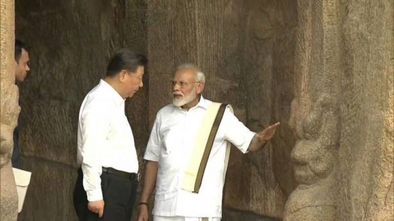 Narendra Modi-Xi Jinping meet in Chennai Narendra Modi-Xi Jinping meet in Chennai